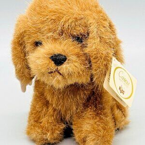 Russ Caress‎ Soft Pets Puddles Puppy Dog Plush Stuffed Animal 6 inch 1980s TAGS